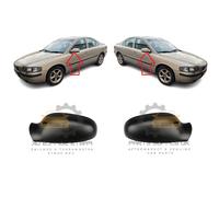 NEW Calotte Specchio Laterale Per Volvo S60 2000-2003 Per Verniciare Coppia