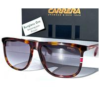 NEW Carrera 218/S Occhiali Da Sole Square Gradiente Lenti Grigio Rosso Oro