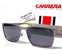NEW Carrera Occhiali da Sole Square Telaio Metal Plastica Grigio Lente