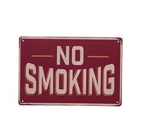 NEW CARTELLO CON STAMPA DIRETTA - NO SMOKING - Pannello in Forex O Pannello In Alluminio (PANNELLO IN ALLUMINIO 20X31 CM)
