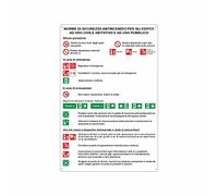NEW CARTELLO SEGNALETICO - Informativa per condomini o edifici ad uso civile abitativo - Adesivo Resistente, Pannello in Forex, Pannello In Alluminio (PANNELLO IN FOREX 20X31 CM)
