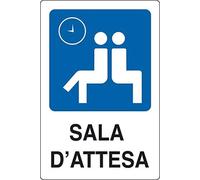 NEW CARTELLO SEGNALETICO - Sala D'ATTESA - Adesivo Extra Resistente, Pannello in Forex, Pannello In Alluminio (PANNELLO IN FOREX 30X42 CM)