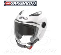 NEW CASCO MOTO JET GARI G01 JUNIOR BABY BAMBINO VISIERA LUNGA BIANCO TAGLIA XL