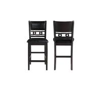 New Classic Furniture Gia - Set di 2 sedie da banco, colore: Ebano