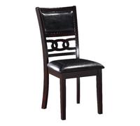 New Classic Furniture Gia - Set di 2 sedie per sala da pranzo, colore: ebano