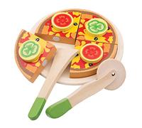 New Classic Toys Cuttingset-Pizza Vegetable, Multicolore, Vegetale, 10587