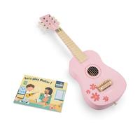 New Classic Toys- Chitarra da Giocattolo, Colore, Rosa con Fiori, 10348