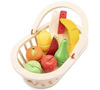 New Classic Toys Cutting Meal-Fruit Basket, Colore, Cesto di frutta, 10588