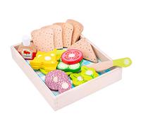 New Classic Toys Cutting Meal-Lunch-Picnic-Box 18 Pieces, Multicolore, 10591