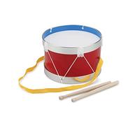 New Classic Toys Drum-Red-Ø 22 cm, Colore, Grande-Rosso, 10366