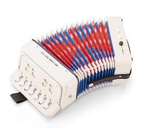New Classic Toys - Fisarmonica con libro musicale - bianco