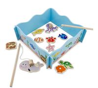 New Classic Toys - Fishing Gioco, Multi couleur, Legno, Colore Multicolore, 10800