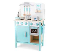 New Classic Toys Kitchenette-Bon Appetit-Deluxe-Blue, Colore, 11063