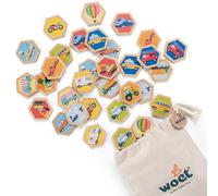 New Classic Toys - Vehicles Gioco di memoria, Legno, Colore Multicolore, 10831