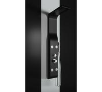 NEW COLONNA PANNELLO IDROMASSAGGIO DOCCIA IN ABS NERO OPACO VERNICIATO A POLVERE