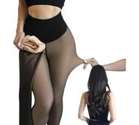 New Compression Band & One Seam Option, The Original Magic Fleece Lined Leggings, Women's Thermals Leggings (Light,XS/S)