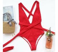 NEW Costume Intero Donna Shiny Deep Scollatura Profonda Portafoglio