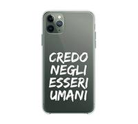 NEW Cover Compatibile Con Tutti i Modelli iPhone - Marco Mengoni Credo negli Esseri Umani - Trasparente UltraSottili AntiGraffio Antiurto Case Custodia