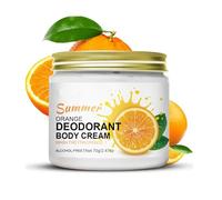New Cover Crema per il corpo deodorante all'arancia estiva - Controllo degli odori 24 ore, profumo idratante agli agrumi, polvere morbida invisibile, freschezza tutto il giorno per pelli sensibili