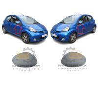 NEW Cover Cromatura Specchio Ala Toyota AYGO 2006-2014 Per Verniciare Coppia