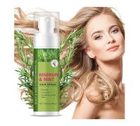 New Cover Spray per capelli alla menta al rosmarino per il controllo dell'effetto crespo e la cura del cuoio capelluto, olio nutriente con aloe vera e menta piperita, protezione dal calore e
