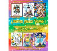 New Creations Coloring Book Series: Christian Medley Volume 1: An adult grayscale coloring book (coloring book for grownups) featuring A.I. generated ... your favorite medium, suitable for framing.