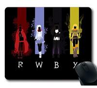 New Custom Fascinating mouse pad with Monty Oum Montyoum Rwby Ruby rose Weiss Schnee Blake Belladonna Yang Xiao Long non-slip neoprene rubber standard size 22,9 cm (220 mm) x 17,8 cm (180 MM) x 1/20,3 cm (3 mm) desktop Mousepad laptop Mousepads comfortable computer mouse Mat