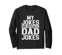 New Dad First Fathers Day My Jokes Are Official Dad Jokes Maglia a Manica