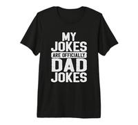 New Dad First Fathers Day My Jokes Are Official Dad Jokes Maglietta Premium