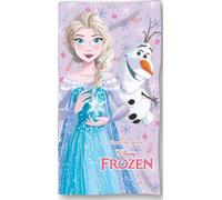 New Discount Telo da spiaggia Frozen o telo da bagno Frozen 70 x 140 cm in cotone (telo da spiaggia congelato rosa)