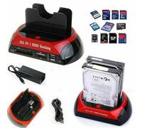 NEW DOCKING STATION HDD HARD DISK 3,5 2,5 SATA IDE 2 HD HDD BOX CASE MINI USB SD