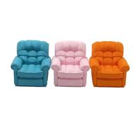 New Doll House Mini Sofa Decoration Decoration Miniature Home Decoration Simulation Accessories Personalized Decoration Creative Accessories Decompression Toys(ColorB (3 piece))