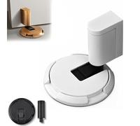 New Door Wedge Stopper, Pleasant Door Wedge Stopper, Adjustable Magnetic Silent Door Stopper Wedge, No-Drill Installation, Windproof & Anti-Slam, Silent & Secure Mechanical Stopper (White,3PCS)