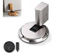 New Door Wedge Stopper, Pleasant Door Wedge Stopper, Adjustable Magnetic Silent Door Stopper Wedge, No-Drill Installation, Windproof & Anti-Slam, Silent & Secure Mechanical Stopper (Sliver,2PCS)