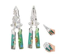 New Electrical Pliers, Folding Stylus Screwdriver Wire Stripper, Wire Strippers with Voltage Detector With Non-Slip Grip, Used for Wire Separation, Winding, Cutting, and Hooking Cables (A+B)