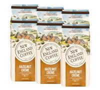 New England Coffee Caffè macinato tostato medio alla nocciola, 325 ml, confezione da 6