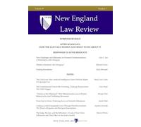 New England Law Review: Volume 59, Issue 1