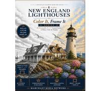 New England Lighthouses, Color It, Frame It