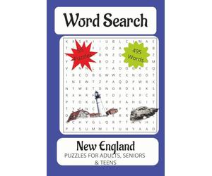New England Word Search Puzzle Book: Word Searchs With Easy to Read Print about New England, Massachusetts, Salem, Maine, Vermont, Zion, and More | ... Vacations, Holidays, and Free Times and Trave