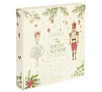 New English Teas The Nutcracker Calendario dell'Avvento di Natale, 50 | 25 scatole singole, 2 bustine di tè per scatola, design schiaccianoci, tema natalizio