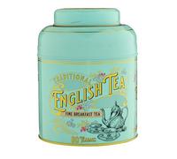 New English Teas Vintage Victorian Tea Caddy con 80 bustine di tè Inglese, 20 cm x 14 cm x 14 cm x 14 cm, verde menta