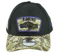 New Era 39Thirty Baltimore Ravens Saluto Elastico Per Large / XL L/XL Cappello