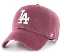 New Era 47 Brand Los Angeles Dodgers Visiera Curva Dark Maroon Strapback Cap