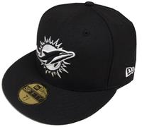 New Era 59Fifty Cap Fitted Limitata Miami Dolphins NFL Nero Bianco