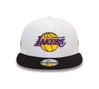New Era 9FIFTY Cappellino Snapback LA Lakers White Crown Patch Nero
