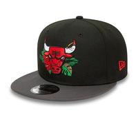 New Era 9Fifty Snapback Cappellino - Floral Chicago Bulls, Nero , S/M