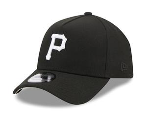 New Era 9Forty A-Frame Snapback Cap - MLB Teams, Pittsburgh Pirates BLACK, Taglia unica