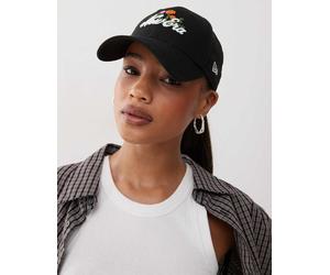 New Era - 9forty - Cappellino nero con logo ricamato e perline a fiori No Size