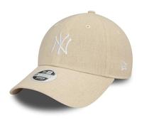 New Era 9Forty Cappello Donna - Lino New York Yankees Stone Beige, Beige, Taglia unica