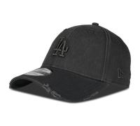 New Era 9 Cappello Forty Distressed Dodgers con chiusura a strappo LA Los Angeles da donna/uomo/unisex - Fibbia metallica, con visiera Primavera-Estate Autunno-Inverno, antracite., Taglia unica